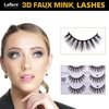 Laflare Premium Silk Lashes 3D Faux Mink Eyelashes Multipack, Light, Natural Looking, Professional Easy to Apply Eyelashes in a Knitted Style 10 Pairs Jumbo Pack (A02X10P)