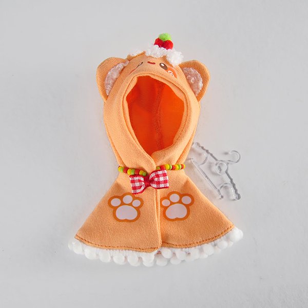 YMY OB11 Cloak Doll Clothes Doll Accessories Cute Clothes Gift for Boys and Girls（Orange）