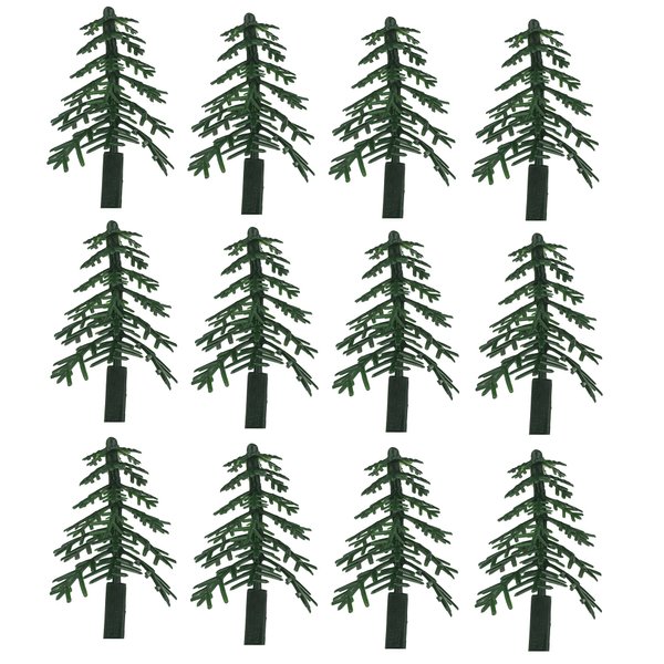 HAOHIYO Evergreen Trees for Cake and Cupcake Decorating (12-Pack)