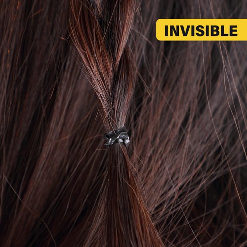 Hicarer 1000 Mini Rubber Bands Soft Elastic Bands for Hair Braids(1.5 cm,Black)