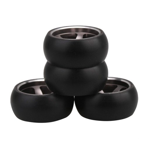 Mxfans RC Car Titanium 5 Spoke Wheel Hub Tire Replacement for WL 1:28 K969 Pack of 4