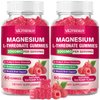 2 Pack Magnesium L-Threonate Gummies - 2000mg for Brain, Muscle & Nervous System Support. Sugar-Free Raspberry Flavor, 120 Count for Kids & Adults