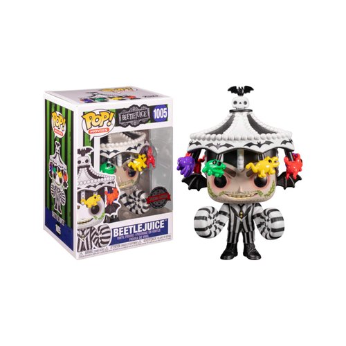 WayBack Beetlejuice with Carousel Hat Pop Vinyl Collectible Toy Figure Exclusive Limited Edition