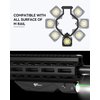 Votatu M9L-G 1600 Lumens Light Laser Combo Compatible with M-Lok Rail Surface, Tactical Flashlight and Green Laser Sight for Rifle, Strobe Function, Magnetic Rechargeable