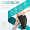 Vital Salveo Compression Hip Brace – Support for Men & Women, Hip Pain Relief, Injury Recovery, Comfortable & Adjustable Design (1PC) - Medium