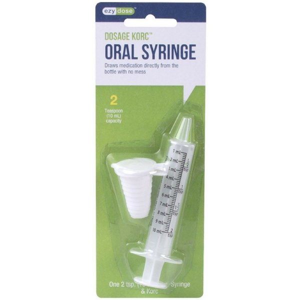 Ezy Dose Oral Syringe with Dosage Korc 10 ml, 1 ea (Pack of 5)
