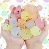 Outee 16 Pcs Mochi Toys Mini Mochi Animals Toys Glow in The Dark Toys Stress Relief Toys Bulk Mochi Cat Random Halloween Kids Party Favors for Goodie Bag Stuffers