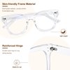 Madison Avenue Blue Light Blocking Glasses Oversized Fashion Blue Light Glasses for Women Anti Eyestrain & UV Protection Computer Eyeglasses (Clear)