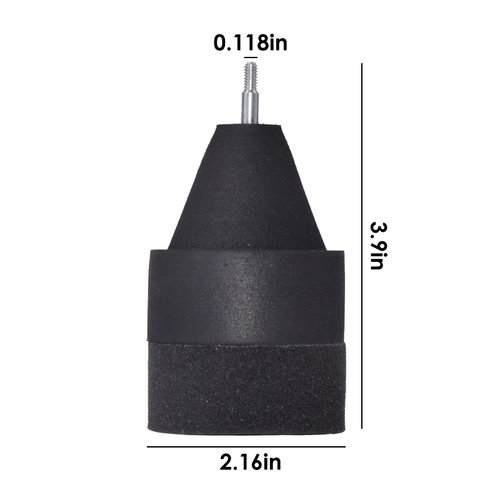 Eyourlife 10 Pack Black Foam Archery Arrowhead, Soft Sponge Arrow Heads, Game Practice Broadheads Tips for Archery Combat Game CS Shooting