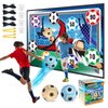 Soccer Ball Game Set for Kids: Indoor Outdoor Backyard Toss Soccer Goal Game with Balls, Toddlers Gift for 3 4 5 6 7 8 Year Old Boy Toys,Foldable Flannel Goals,Ideal for Parent-Child Bonding