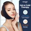 NEWGO Wisdom Teeth Ice Pack Head Wrap Jaw Ice Pack for Face Oral Surgery, FSA or HSA Eligible Face Ice Pack with 4 Hot Cold Gel Pack for TMJ, Tooth Extraction, Tonsillectomy Recovery