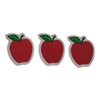 Novel Merk Red Apple Teacher Appreciation Small Refrigerator Magnets Set for Party Favors & Carnival Prizes Miniature Design (12 Pieces)