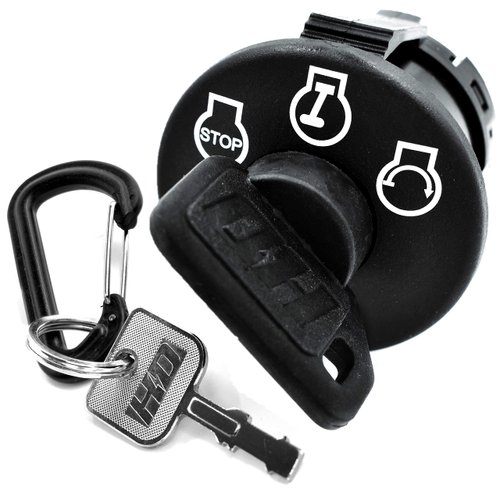 HD Switch Starter Ignition Key Switch Replaces Dixie Chopper LT1800, LT2000, LT2200, LT2300, LT2400, LT2500 - OEM Upgrade W/2 Keys