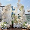 Awenztech 120pcs White Balloon Arch Kit, 18 12 10 5 inch White Latex Balloons Different Sizes White Balloon Garland for Engagement Bachelorette Bridal Shower Wedding Party Birthday Decorations