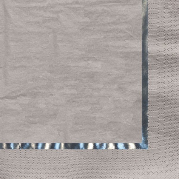 Glitz Silver Beverage Napkins