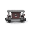 General Jim's MOC Retro Carriage Building Blocks City Train Track DIY Scene 90 Piece Modular Building Blocks Caboose Train - Toys for Teens and Adults