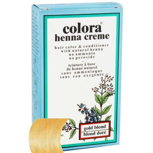 Colora Henna Creme Hair Color Gold Blond, 2 oz (Pack of 10)