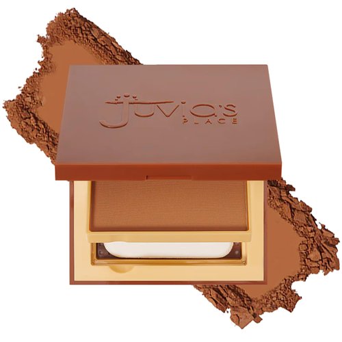 Juvia's Place I am Magic Powder Foundation T1 Kaduna - Compact Pressed Face Makeup Professional Matte Clean Finish Skin Clarity Setting Powdered Blend Fresh Waterproof Blot Mirror Puff Cosmetics