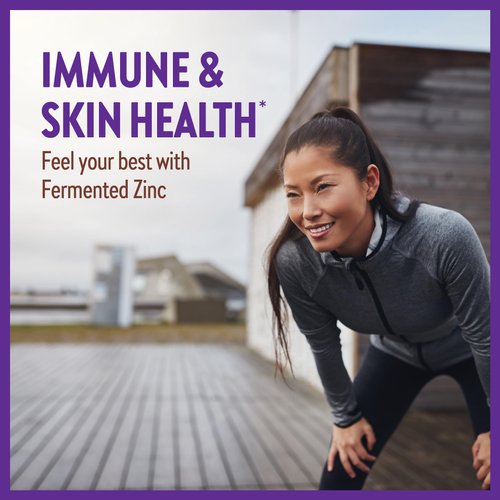 New Chapter Zinc Supplement, Fermented Zinc Complex, ONE Daily for Immune Support + Skin Health + Non-GMO Ingredients, Easy to Swallow & Digest, 30 Count (1 Month Supply)