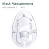 ANSNF 2 Pack Oxygen Mask for Face Adult with 6.6' Tube & Adjustable Elastic Strap - Size M+L (Clear)