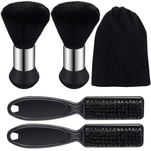 2 Sets Barber Neck Duster Brush, Professional Barber Accessories Cleaning Supplies, Duster Nylon Brush Cleaners Hair Cutting Styling Brush Tool
