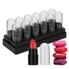 Saluaqui 12pcs Plastic Lipstick Sample Tube Mini Lip Balm Empty Tube DIY Cosmetic Tool, Refillable Empty Lip Balm Gloss Containers Bottles for Women DIY Makeup