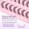 Natural Lashes False Eyelashes 14mm Strip Eyelashes Soft Wispy Lashes Thin Memory Band Volume Eye Lashes Pack C Curl Natural Eyelashes Fake Lashes 7 Pair EVENTILL