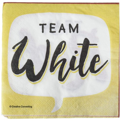 Creative Converting 2 Ply Sip Hooray Beverage Napkins, 5" x 5", Red