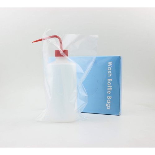 BISIBITA2 Tattoo Wash Bottle Bags Disposable Squeeze Bottle Cover Sleeves Tattoo Bottle Bags 250pcs (Clear)