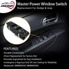 Master Power Window Switch | 3 PINS + 8 PINS Check Required | Replacement for 2011 – 2022 Dodge Durango, Jeep Grand Cherokee | Replaces# 68086693AC 68086693AD