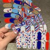 8Sheets Independence Day Full Wrap Nail Stickers 4th of July Patriotic Memorial Design Glitter Nail Polish Strips American Star Flag Gel Polish Nail Decals Nail Wraps for Women DIY Nail Decor Supplies