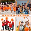 Sosation 36 Pcs Team Spirit Accessories, Christmas Cheerleading Pom Poms, Hand Clappers Party Favors and Thunder Sticks Noise Makers for Sporting Events Football Cheering Essentials(Orange)