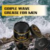 Natural Wave Pomade for Men Strong Hold, Easy Wash (Wave Pomade, 2 Wave Brushes, Silky Durag) Promotes Moisture, Control & Shine