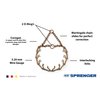 HS HERM. SPRENGER GERMANY Curogan Prong Dog Training Collar Ultra-Plus Pet Pinch Collar Hypoallergenic Nickel Free No-Pull Collar for Dogs Made in Germany 3.2mm x 23in Medium