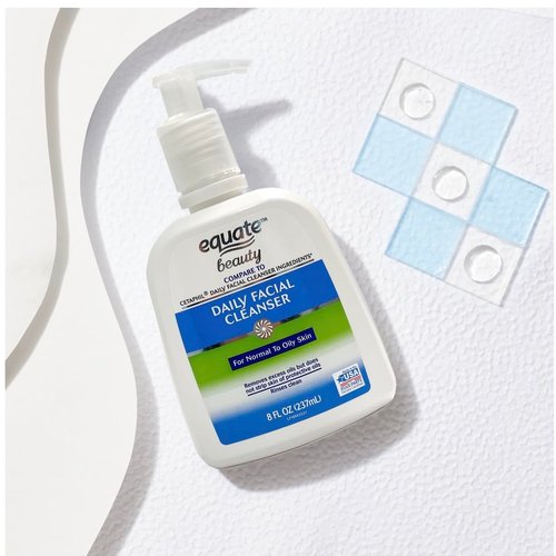 Equate Beauty Daily Facial Cleanser for Normal to Oily Skin, 8 Fl oz