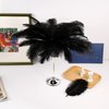 Soarer Black Ostrich Feathers Bulk - 30pcs 8-10 inches for Wedding Party Centerpieces, Home Decorations and DIY Crafts(Black)