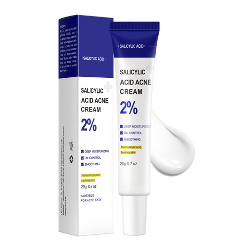 2% Salicylic Acid Pimple Remover Treatment Cream, Clear Acne Spot for Oily, Acne Prone Skin, Reduce Redness, Draw Out Clog Pores, Skin Care for Women & Men 0.7oz
