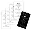 Lashicorn Handmade Soap Bar Card Instructions for Soap Maker Clients | 50 Pack | 2x3.5” inches Business Card | Handmade Soap Supplies | Black and White Design