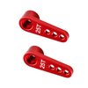 ShareGoo 2PCS Metal 25T Servo Horn M3 Threads Steering Arm Server Rocker Compatible with Futaba Savox Power HD HSP Servos Motor 1/8 1/10 RC Car Truck,Red