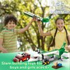 City Cargo Plane Building Set, Plane City Kits Building Blocks with Car, Luggage Tray, Movable Stairs, Compatible with Lego Plane Airport, Airplane Model Toys Gifts for Adults Boys Girls 6-12
