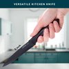 Home Hero 2 Pcs Vegetable Knife with Sheath - High Carbon Stainless Steel Chopping Knife with Ergonomic Handle - Razor-Sharp Multi-Purpose Kitchen Knife for Chopping Vegetable and Cooking (Black)