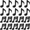 TONIFUL 20Pcs Music Note Balloons,Black Music Balloons Music Notes Party Decorations Music Themed Party Supplies Music Note Aluminum Foil Balloons For Birthday Baby Shower Celebrations Outdoor Party