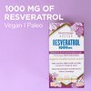 Reserveage Beauty, Resveratrol 1000 mg, Antioxidant Supplement for Heart Health and Immune Support, Supports Healthy Aging and Immune System, Paleo, Keto, 60 Capsules