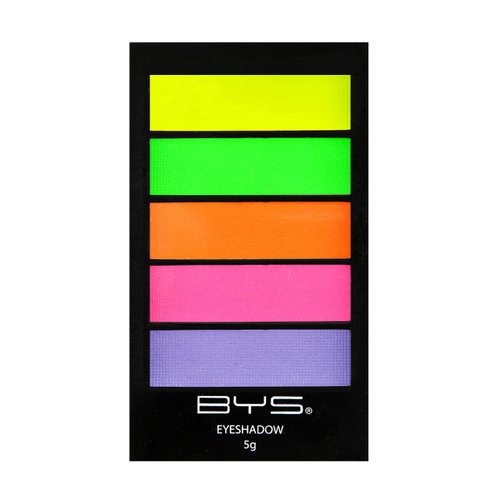 BYS 5 Shade Neons Eyeshadow Compact Eye Makeup Palette with Applicator