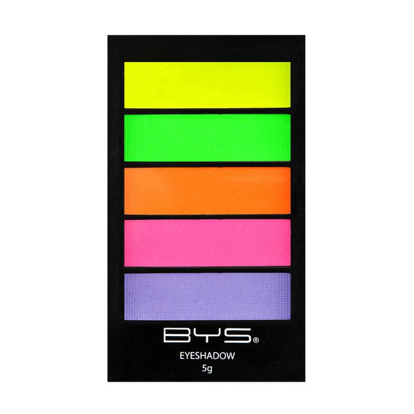 BYS 5 Shade Neons Eyeshadow Compact Eye Makeup Palette with Applicator