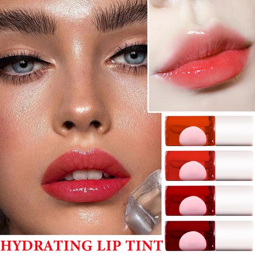 DuoZeng 4Pcs Lip Tint Stain Set,Lip Stain Long Lasting Mini Liquid Lipstick,Non-sticky,Lightweight,Matte Velvet Lip & Cheek Tint,Moisturizing Waterproof Matte Finish Lip Makeup