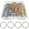 200 PCS Hair Braid Rings Hair Hoops Braid Hair Clip Accessories for Women and Girls Dreadlocks, 2 Color(Gold and Sliver)