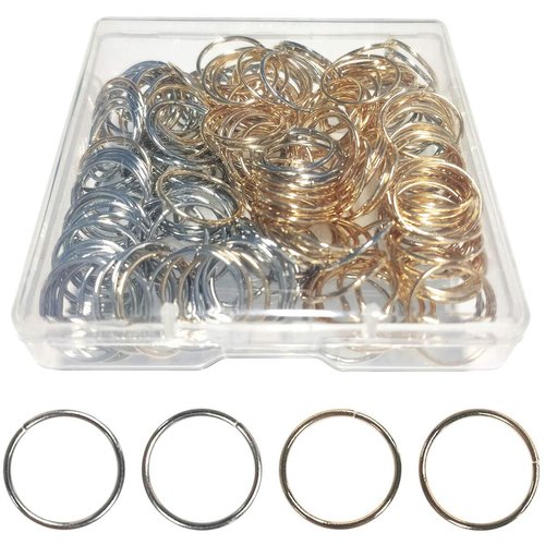 200 PCS Hair Braid Rings Hair Hoops Braid Hair Clip Accessories for Women and Girls Dreadlocks, 2...