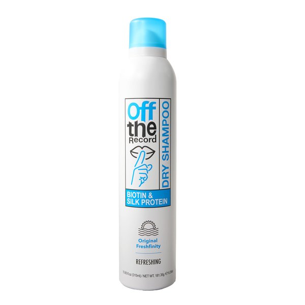 OFF THE RECORD Dry Shampoo - Original Freshfinity | Refreshing Formula | Biotin + Silk Protein for Hair Growth & Scalp Health | Frizz Control, Strengthens, and Adds Shine - 10.65 oz