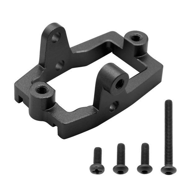 OGRC Aluminum Alloy RC Servo Bracket Servo Mount for Traxxas 1/18 TRX4M RC Crawler Car Upgrade Parts (Black)